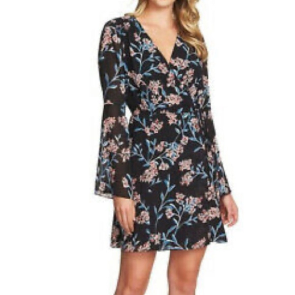 Cynthia Steffe Floral Wrap Dress size 6